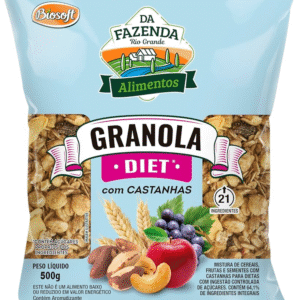GRANOLA DIET  FRUTAS E CASTANHAS BIOSOFT
