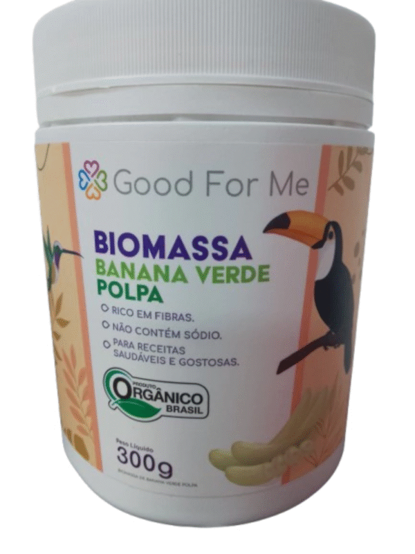 BIOMASSA DE BANANA VERDE POLPA 300G GOOD FOR ME