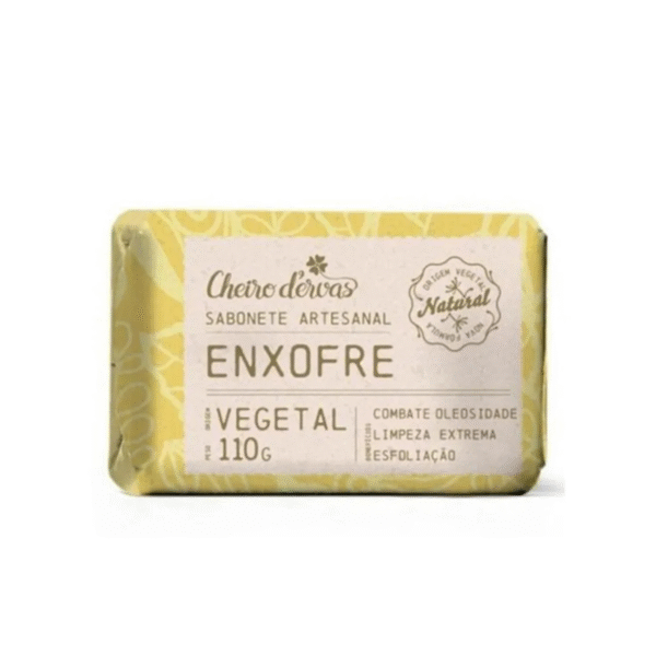 SABONETE ARTESANAL ENXOFRE - CHEIRO DE ERVAS 110G