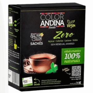 ADOCANTE STEVIA SACHE COM 50 SACHES 600MG - COLOR ANDINA