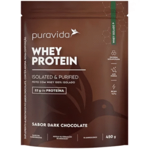 WHEY PROTEIN CHOCOLATE ISOLADO - SACHE 450G - PURAVIDA