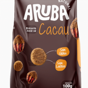 BISCOITO ARUBA SABOR CACAU S/GLUTEN S/ LACTOSE 100G