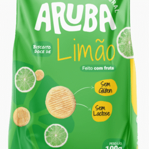 BISCOITO ARUBA DOCE LIMAO S/ GLUTEN S/ LACTOSE 100G