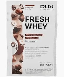 FRESH WHEY CHOCOLATE BELGA E AVELÃ - SACHÊ 31G - DUX