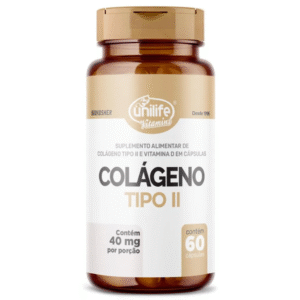 COLAGENO TIPO II E VIT D 60 CAPS UNILIFE