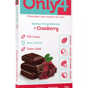 CHOCOLATE 70 CACAU CRANBERRY 70G ONLY4