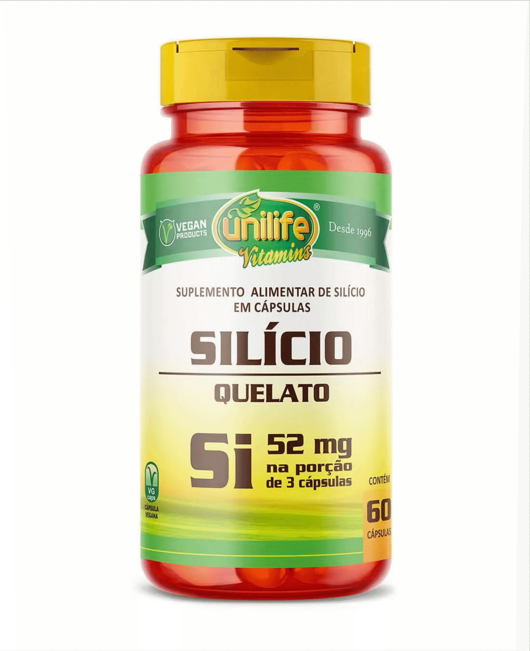 SILICIO QUELATO SI 450 MG – 60 CAPSULAS – UNILIFE
