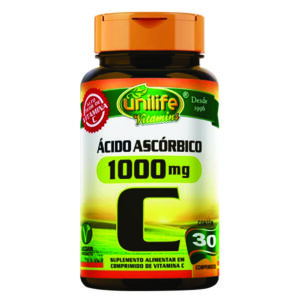 VITAMINA C - ACIDO ASCORBICO 1000MG - 30CAPSULAS - UNILIFE