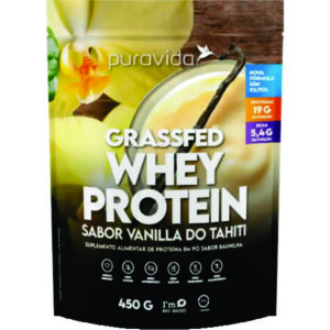 WHEY GRASSFED VANILLA TAHITI - SACHE 450G - PURAVIDA