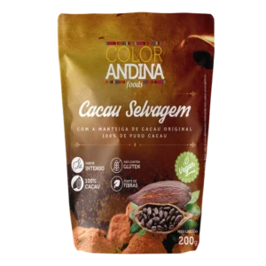 CACAU SELVAGEM 100% PURO COLOR ANDINA 200g