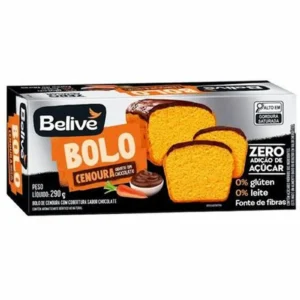 BOLO CENOURA COBERTO COM CHOCOLATE 290G -  BELIEVE