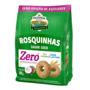 ROSQUINHAS SABOR COCO ZERO 100G - BIOSOFT