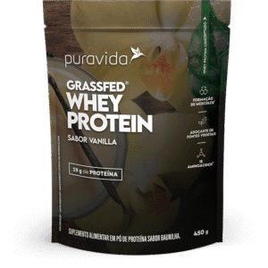 WHEY GRASSFED VANILLA TAHITI - SACHE 450G - PURAVIDA