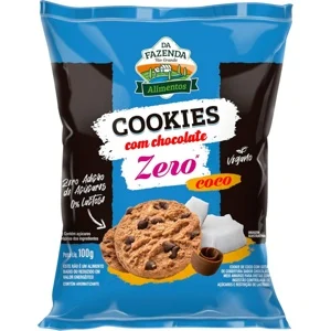 COOKIES COCO C/CHOCOLATE S/ACUCAR S/LACTOSE 100G -  BIOSOFT