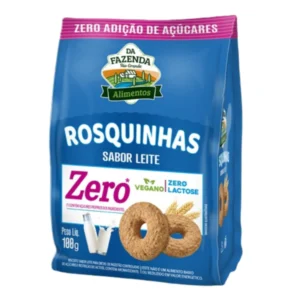 ROSQUINHAS SABOR LEITE ZERO 100G -  BIOSOFTT