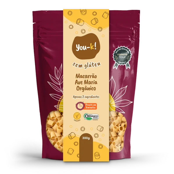 YOU-KA MACARRAO AVE MARIA ORGANICO 300G