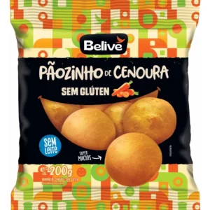 PAOZINHO BELIVE CENOURA SEM GLUTEN 200G