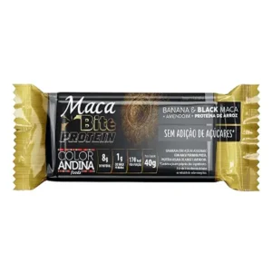MACA BITE  BLACK PROTEICA 40G - COLOR ANDINA