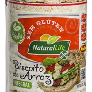 BISCOITO DE ARROZ GRANDE - NATURAL LIFE  80G